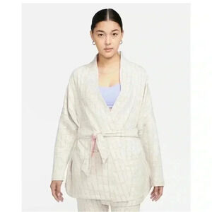 NEW Nike Yoga Therma-FIT Luxe Women's Jacquard Top Jacket Reversible Sz 2X